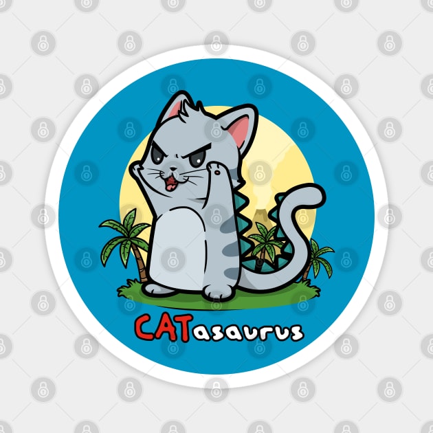 Catasaurus Magnet by Son Dela Cruz